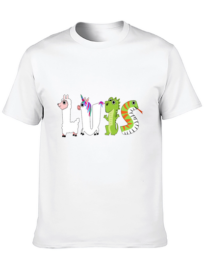 Luis Animal Letter T-Shirt