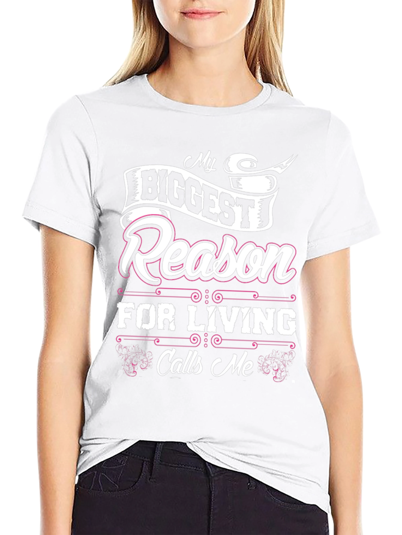 My Biggest Reason for Living Black T-Shirt