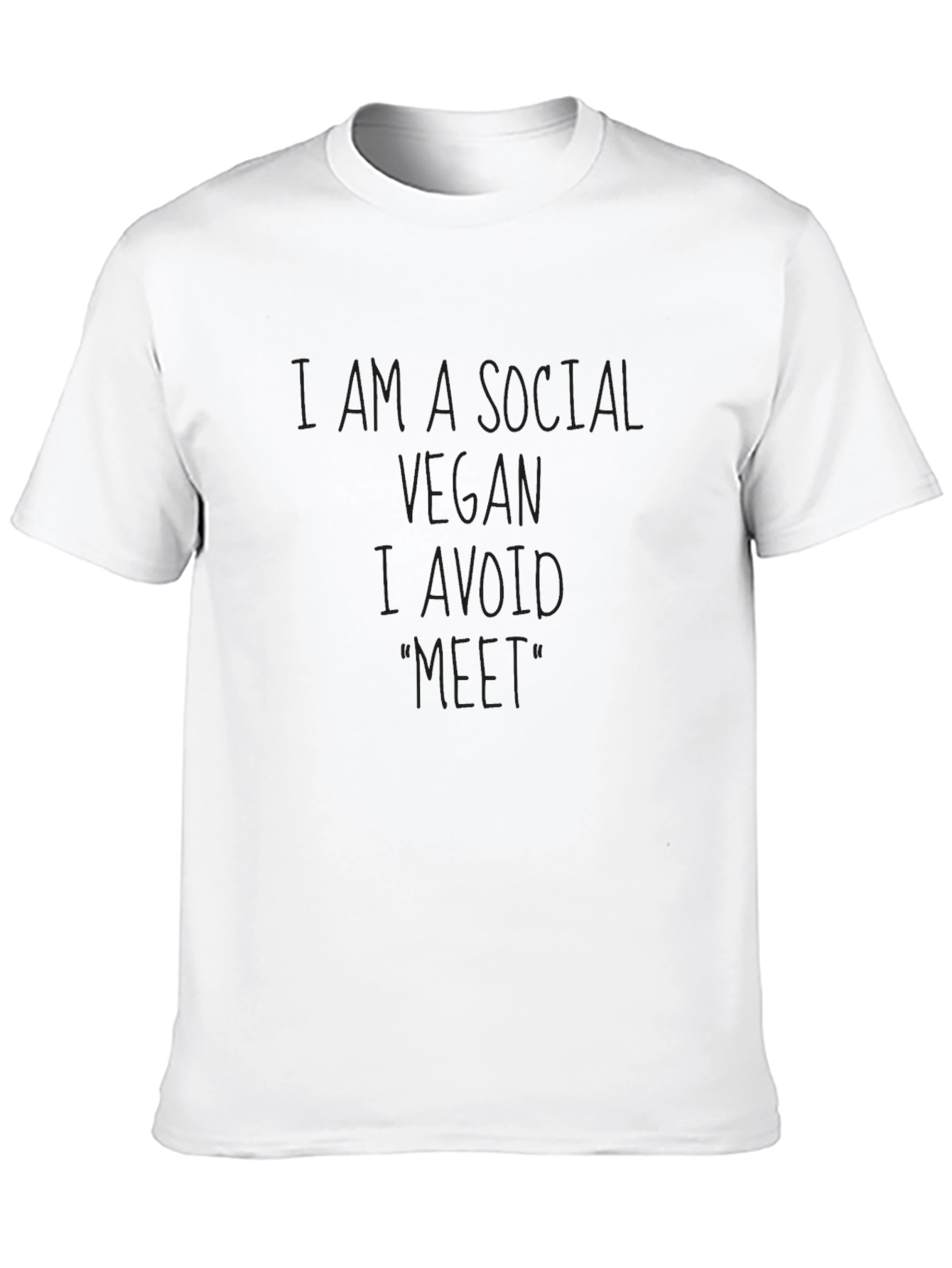 Social Vegan Black Graphic T-Shirt