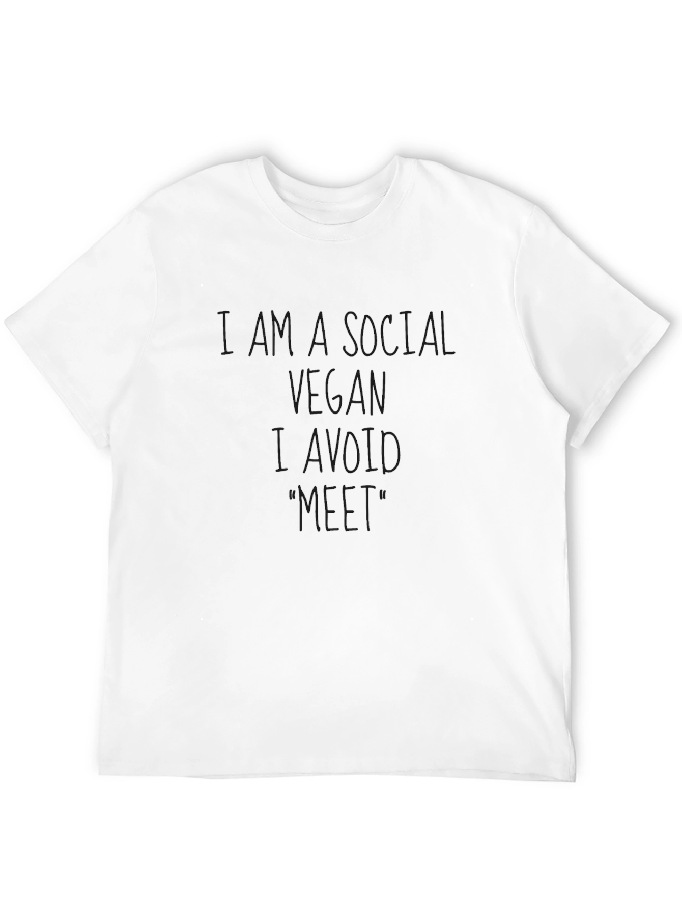 Social Vegan Black Graphic T-Shirt