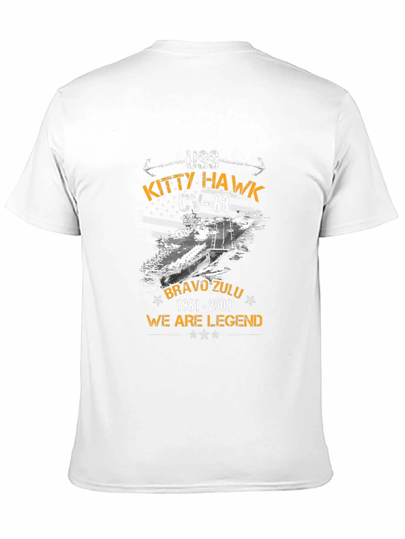 USS Kitty Hawk CV-63 Black T-Shirt