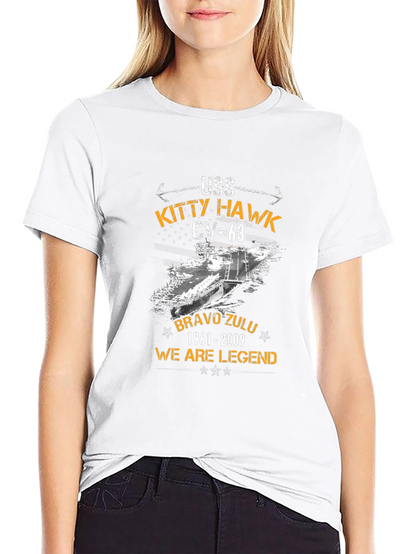 USS Kitty Hawk CV-63 Black T-Shirt
