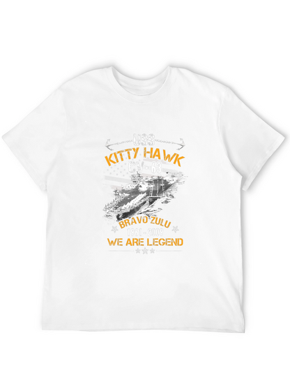 USS Kitty Hawk CV-63 Black T-Shirt