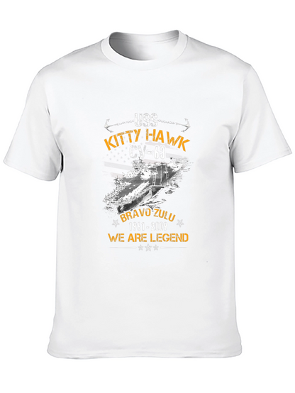 USS Kitty Hawk CV-63 Black T-Shirt