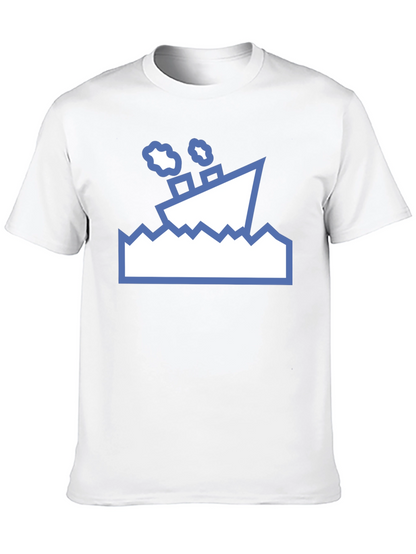 Nautical T-Shirt - Sinking Ship Graphic Tee