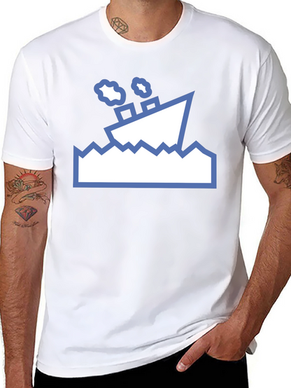 Nautical T-Shirt - Sinking Ship Graphic Tee