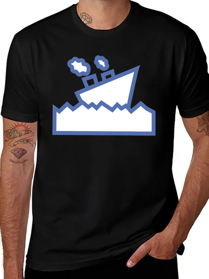 Nautical T-Shirt - Sinking Ship Graphic Tee