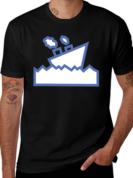 Nautical T-Shirt - Sinking Ship Graphic Tee