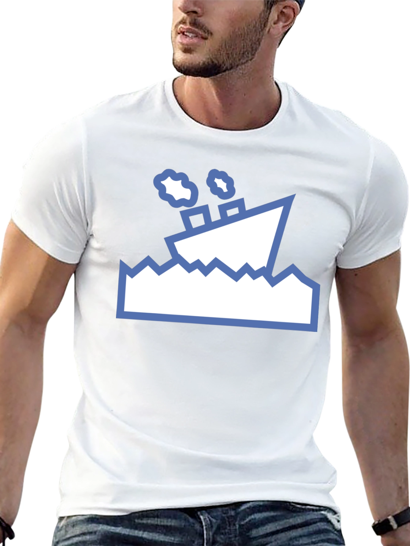 Nautical T-Shirt - Sinking Ship Graphic Tee