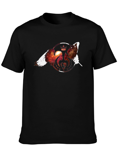 Cosmic Royalty Black T-Shirt - Unique Design
