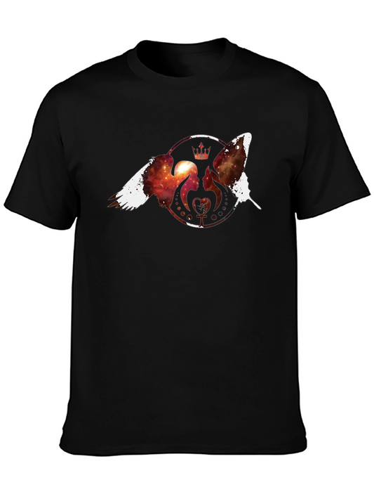 Cosmic Royalty Black T-Shirt - Unique Design