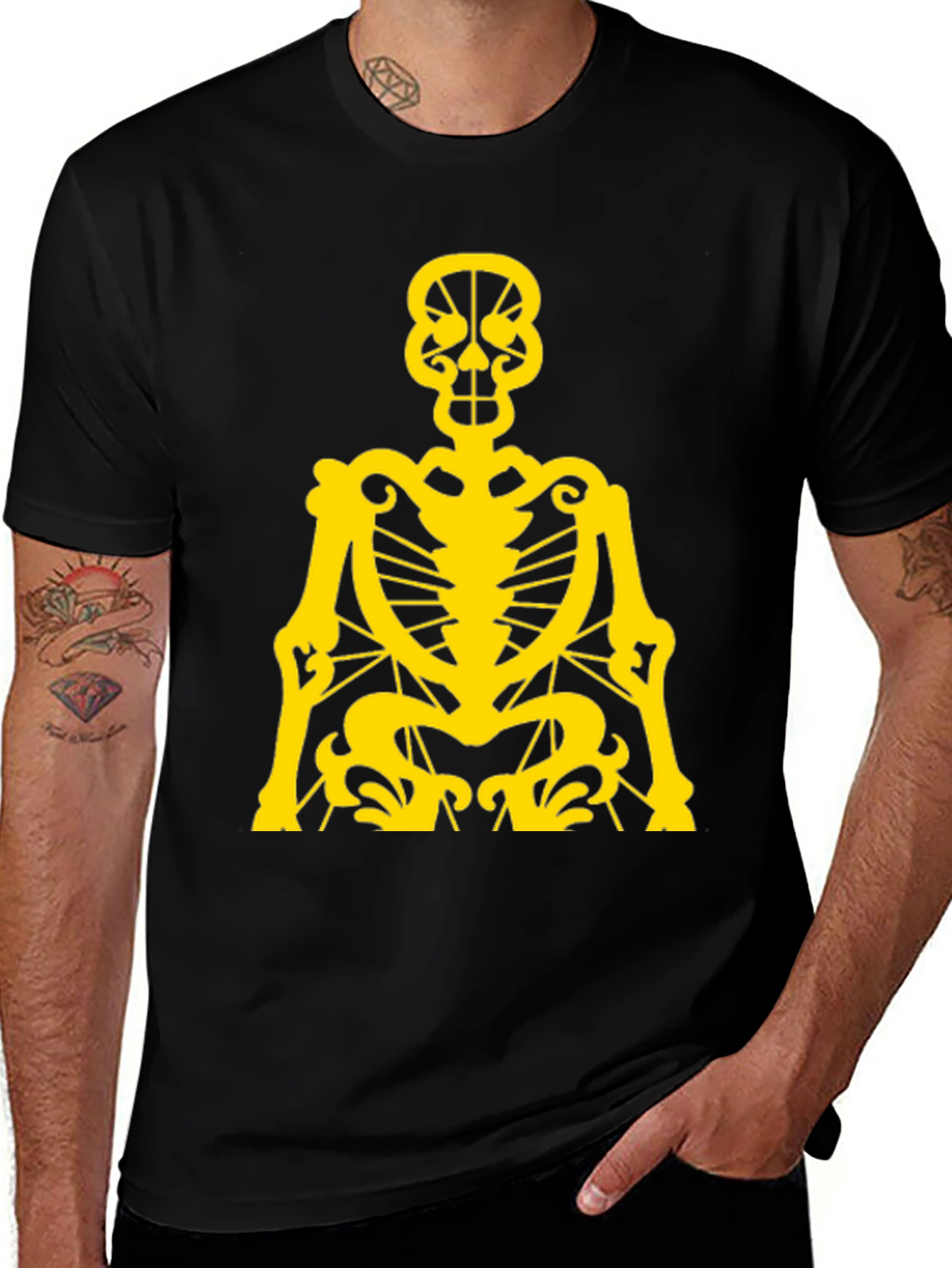 Skeleton Graphic Tee - Black