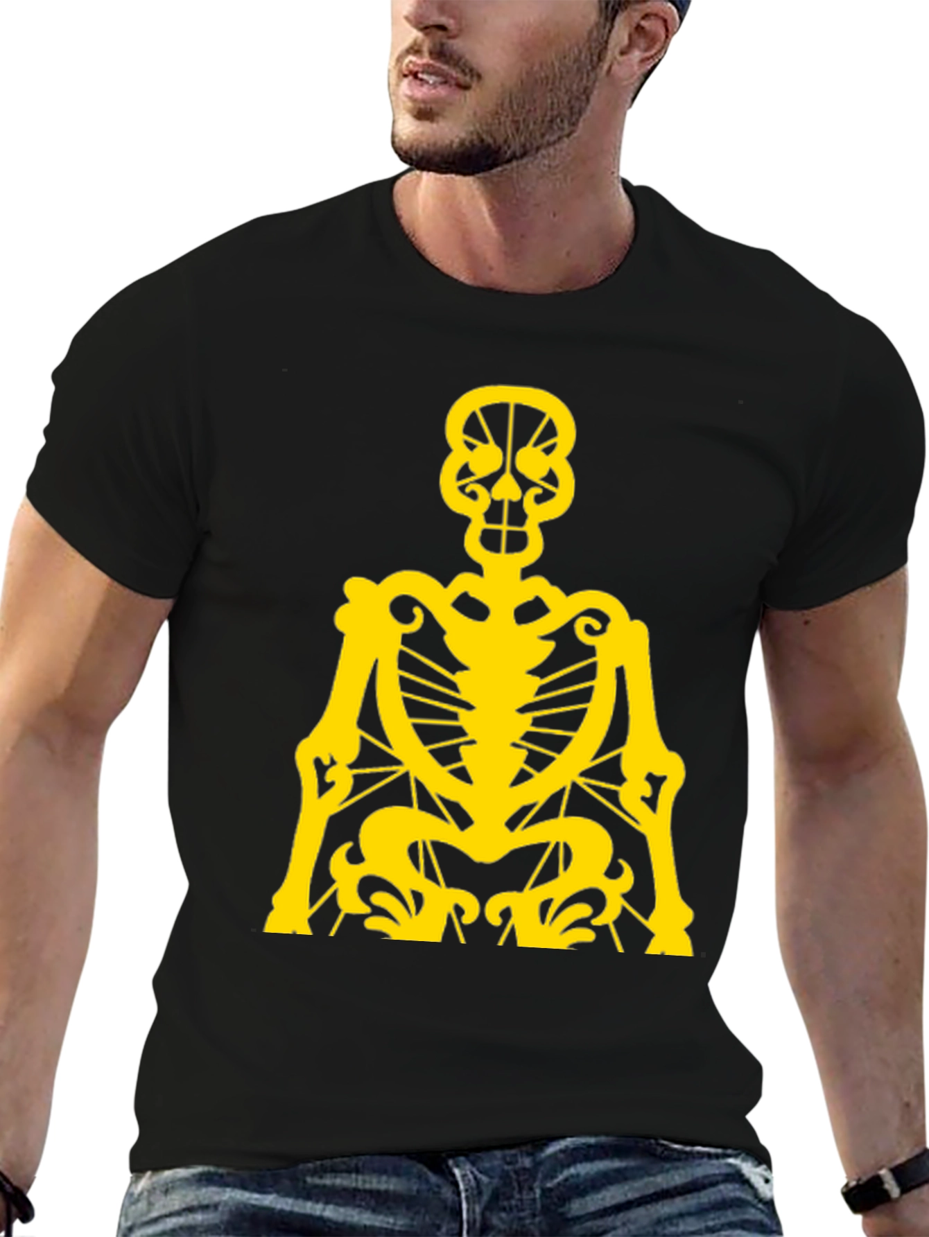 Skeleton Graphic Tee - Black