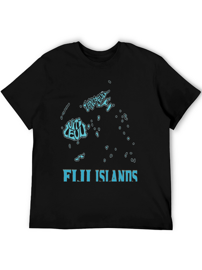 Fiji Islands Map Graphic T-Shirt