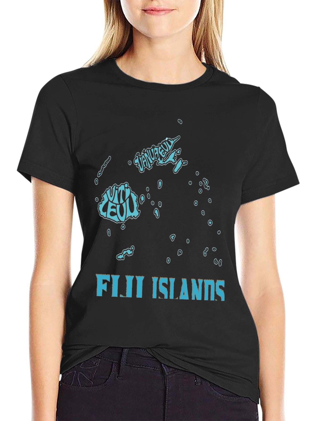 Fiji Islands Map Graphic T-Shirt