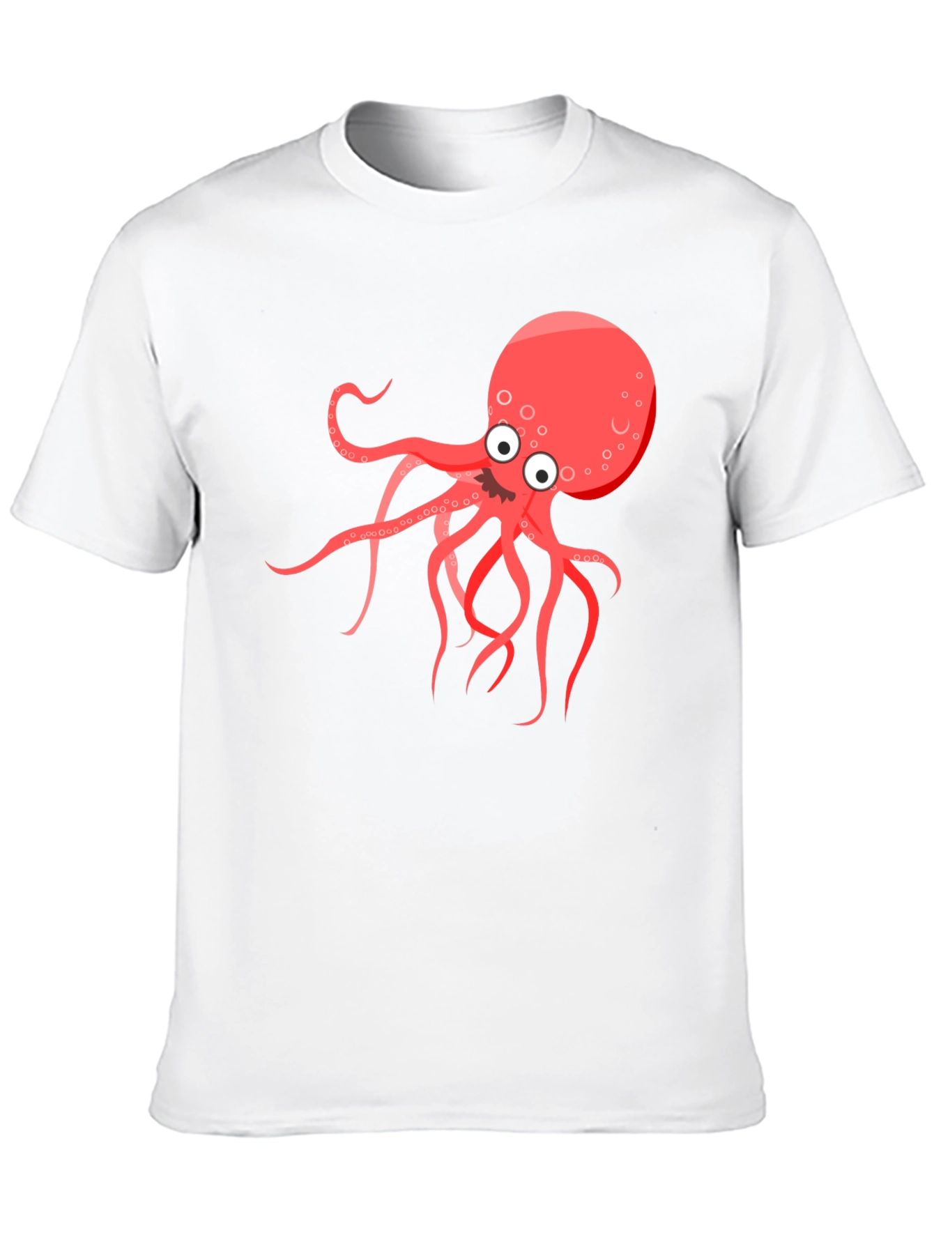 Cartoon Octopus Graphic T-Shirt