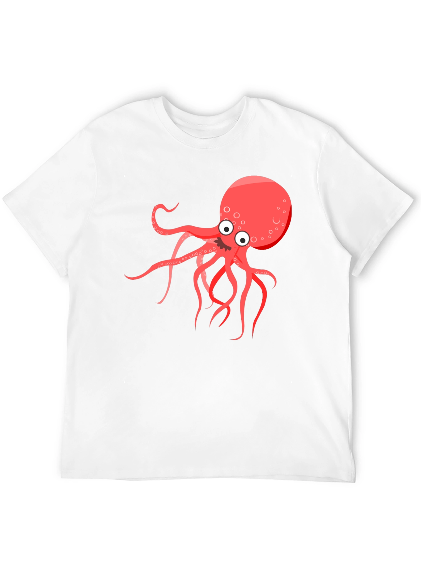 Cartoon Octopus Graphic T-Shirt