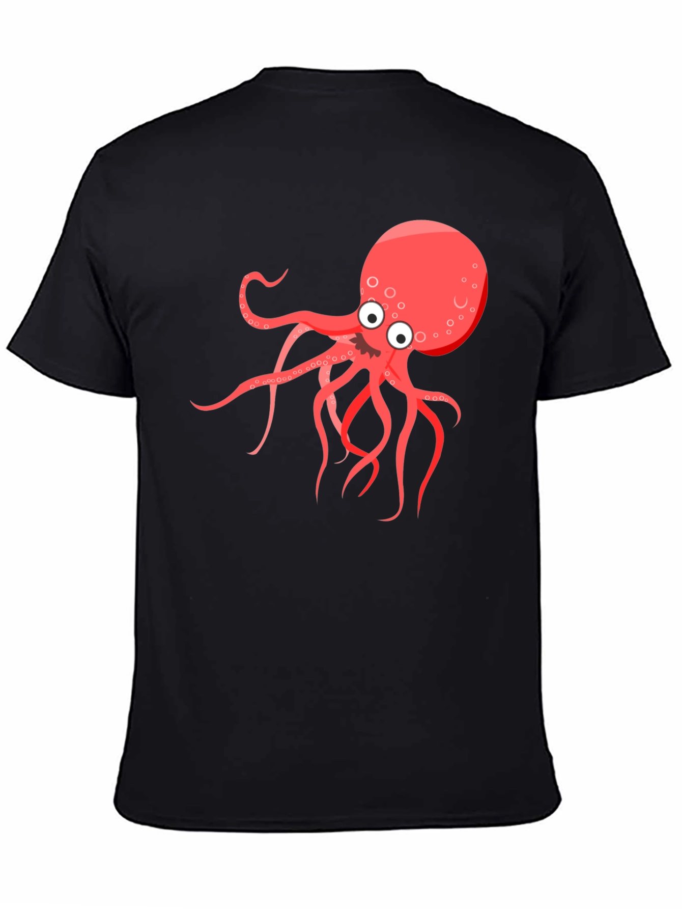 Cartoon Octopus Graphic T-Shirt