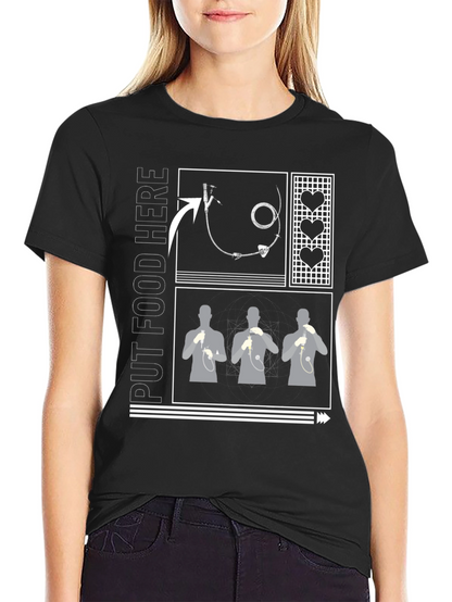 Put Food Here Funny Tube Feeding T-Shirt