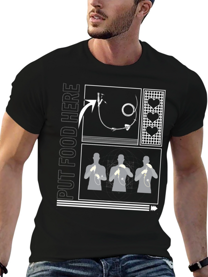 Put Food Here Funny Tube Feeding T-Shirt