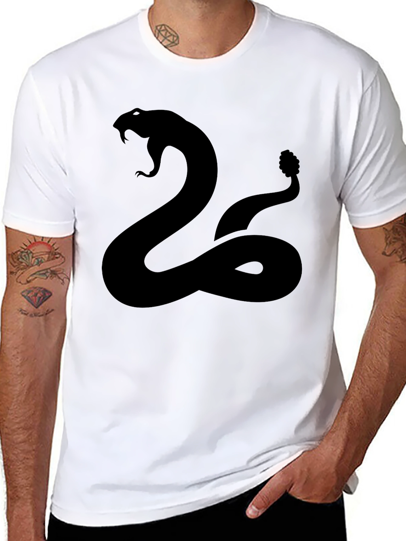 Black Snake Graphic T-Shirt