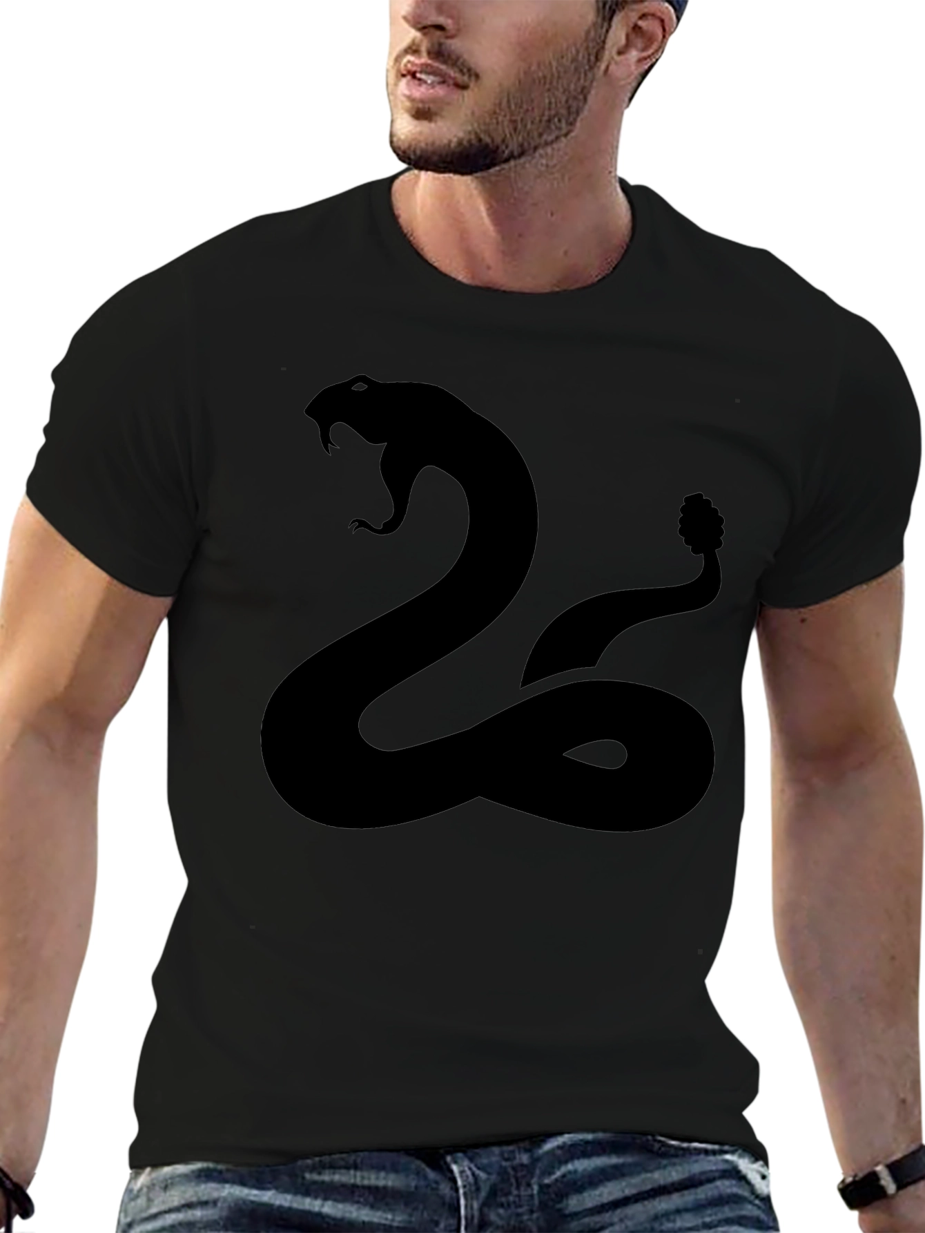 Black Snake Graphic T-Shirt
