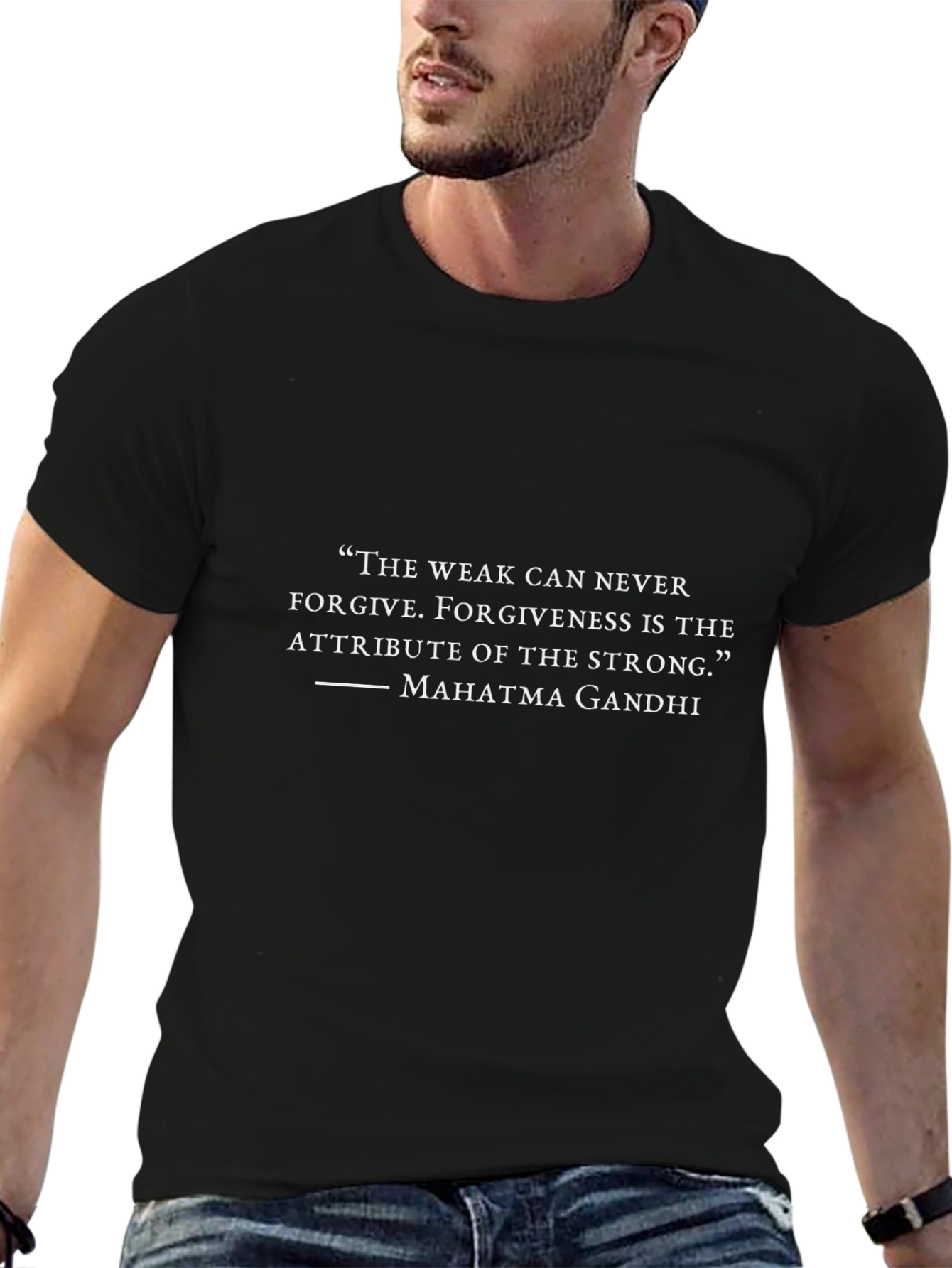 Gandhi Quote Tee - Forgiveness is Strength