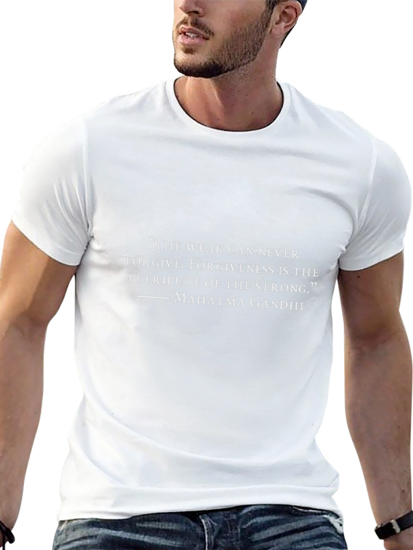 Gandhi Quote Tee - Forgiveness is Strength