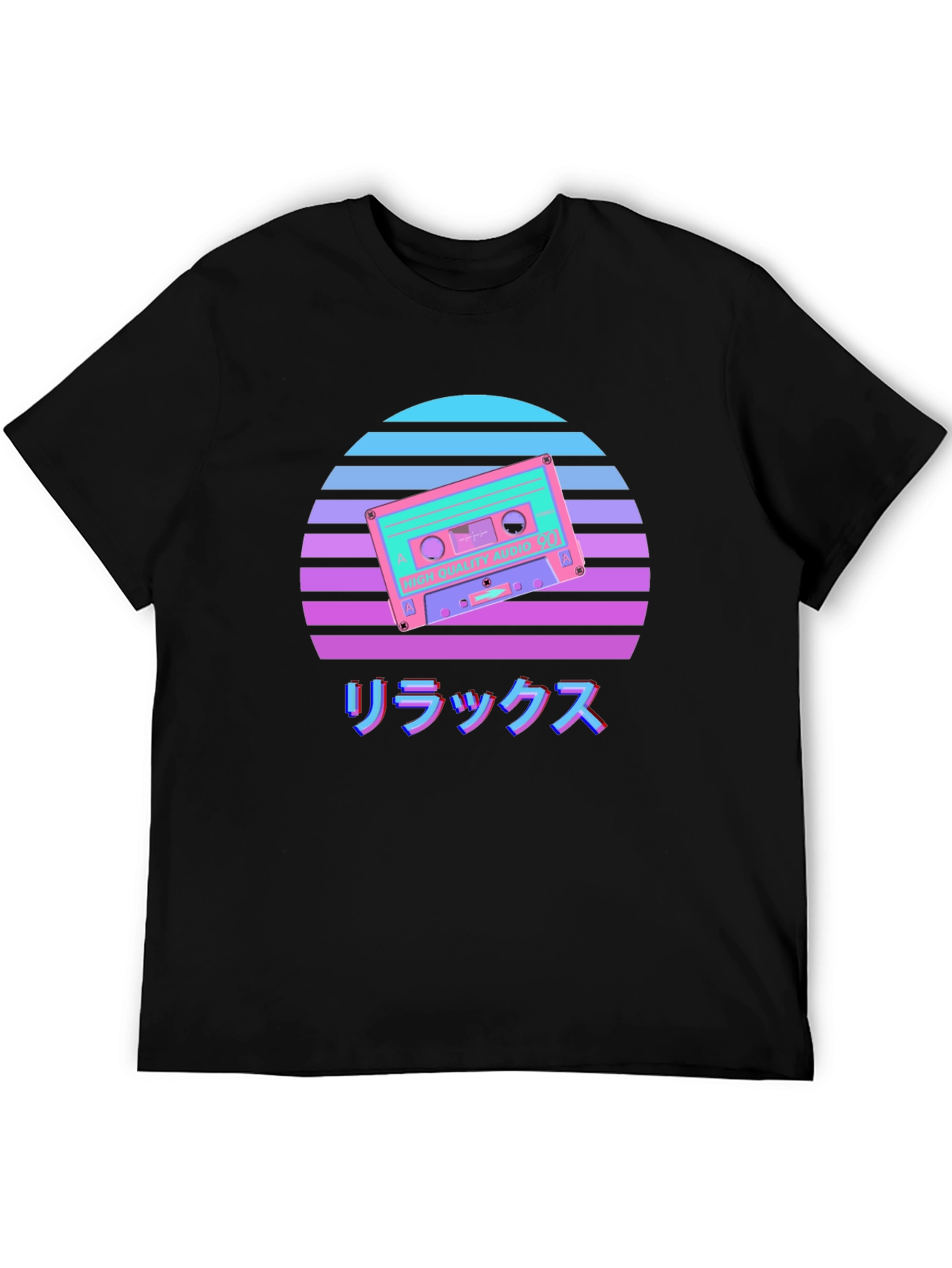 Retro Cassette Sunset Graphic Tee