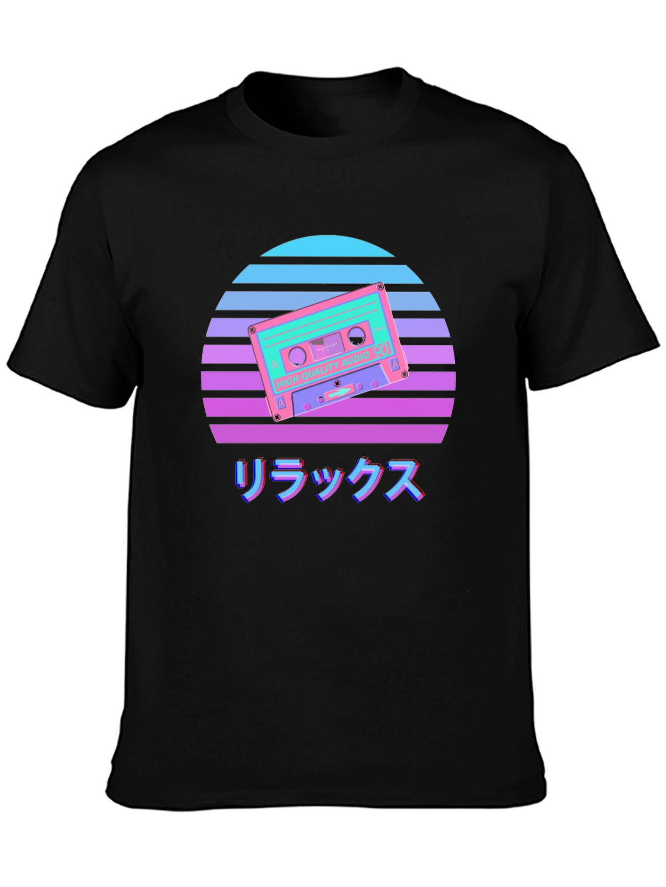 Retro Cassette Sunset Graphic Tee