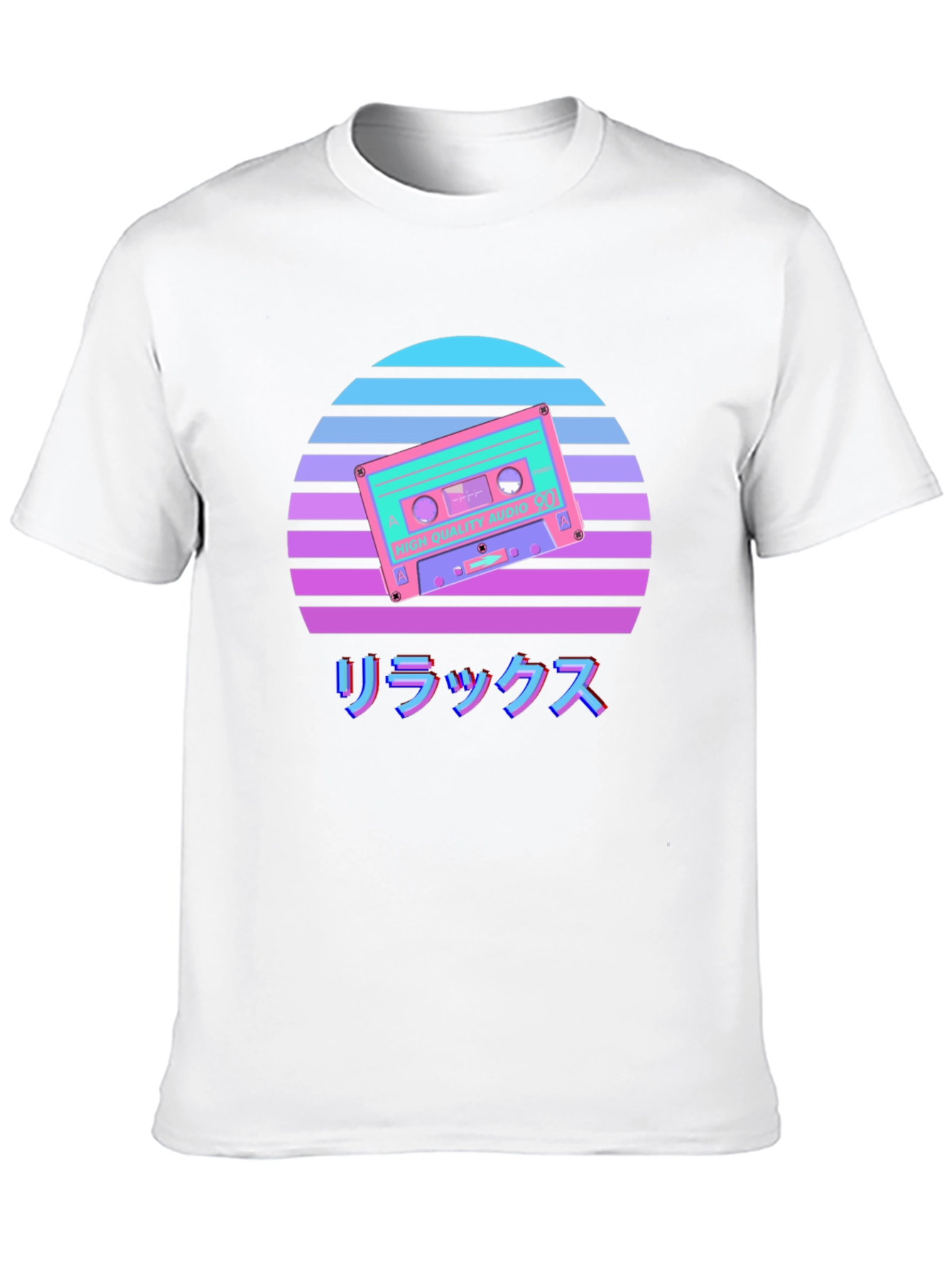 Retro Cassette Sunset Graphic Tee