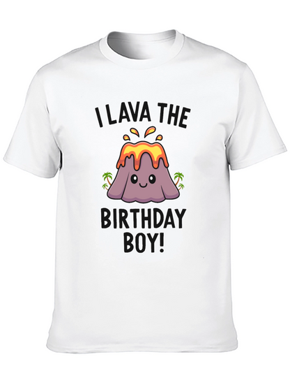 Volcano Birthday Boy T-Shirt - Black