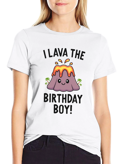 Volcano Birthday Boy T-Shirt - Black