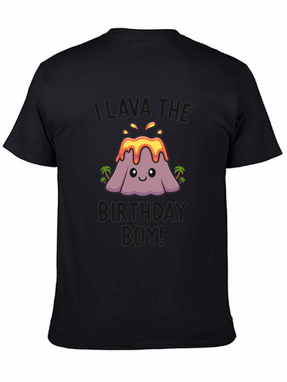 Volcano Birthday Boy T-Shirt - Black