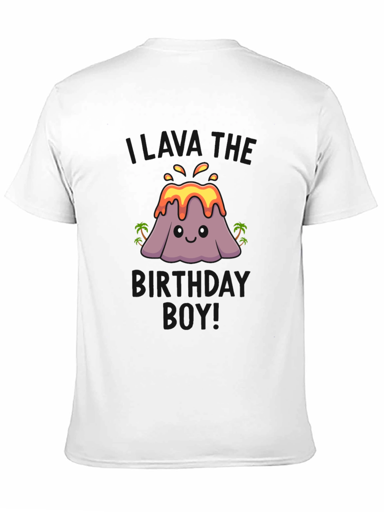 Volcano Birthday Boy T-Shirt - Black