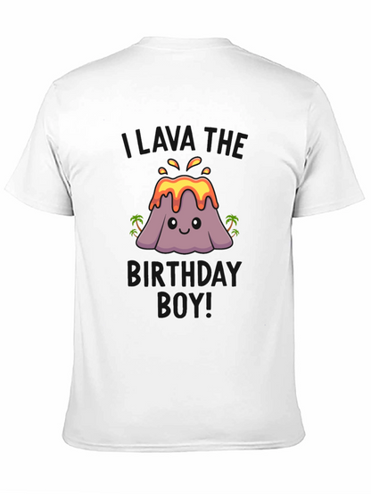 Volcano Birthday Boy T-Shirt - Black