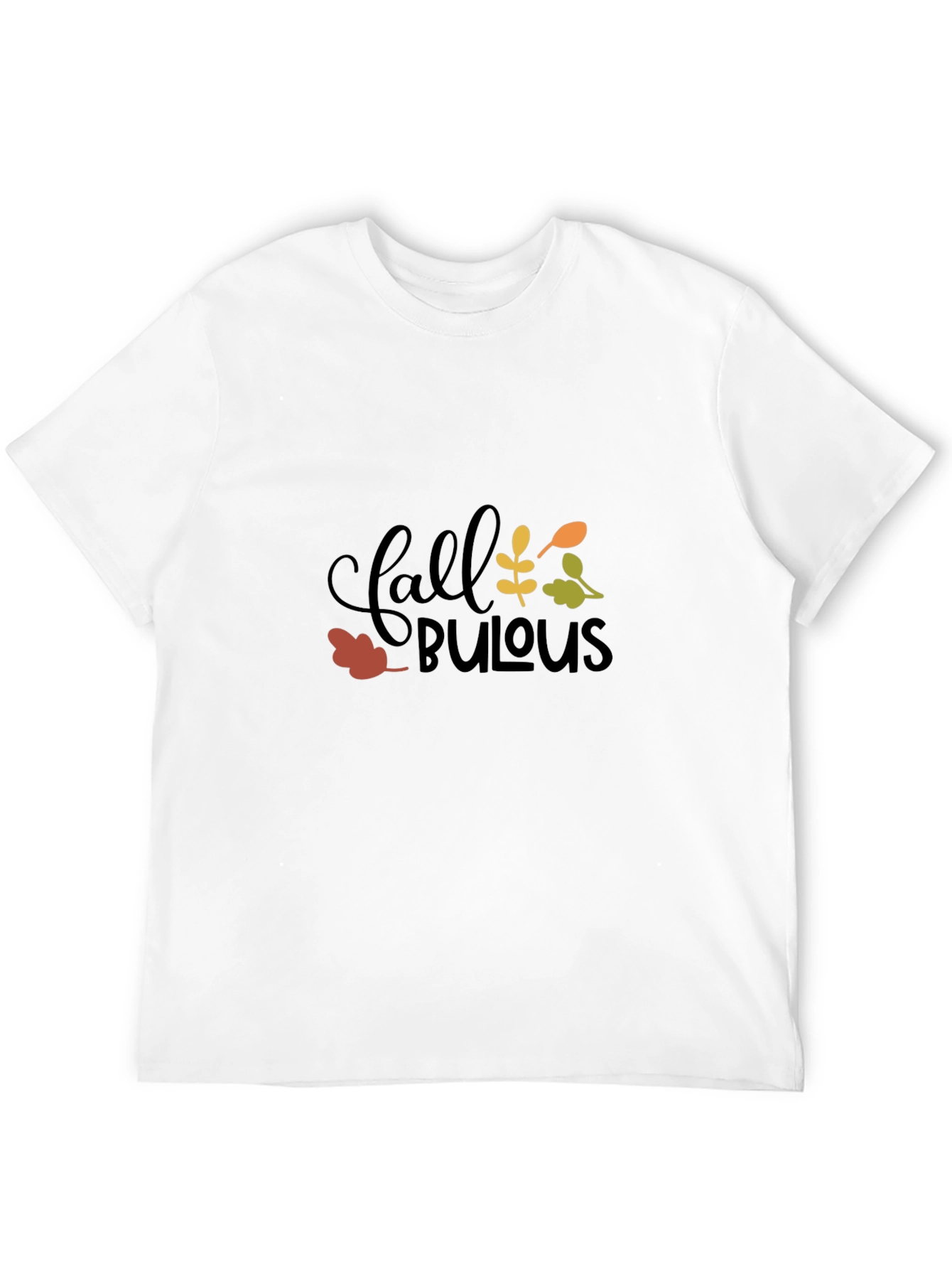 Fall Fabulous Graphic Tee - Black Cotton T-Shirt