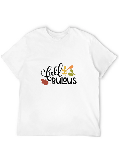 Fall Fabulous Graphic Tee - Black Cotton T-Shirt
