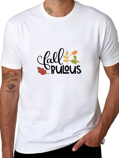 Fall Fabulous Graphic Tee - Black Cotton T-Shirt