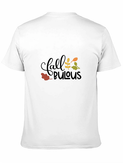 Fall Fabulous Graphic Tee - Black Cotton T-Shirt