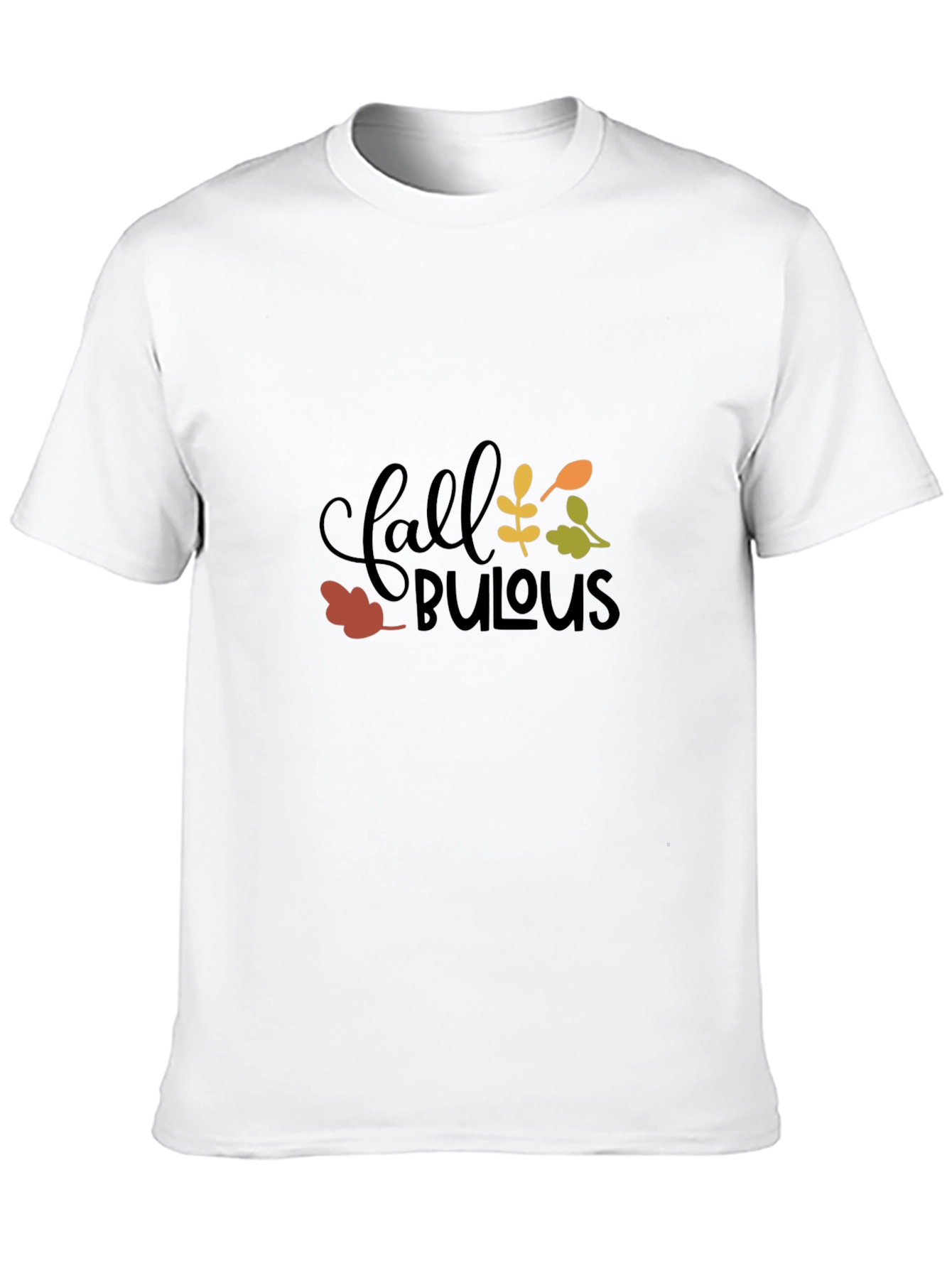 Fall Fabulous Graphic Tee - Black Cotton T-Shirt