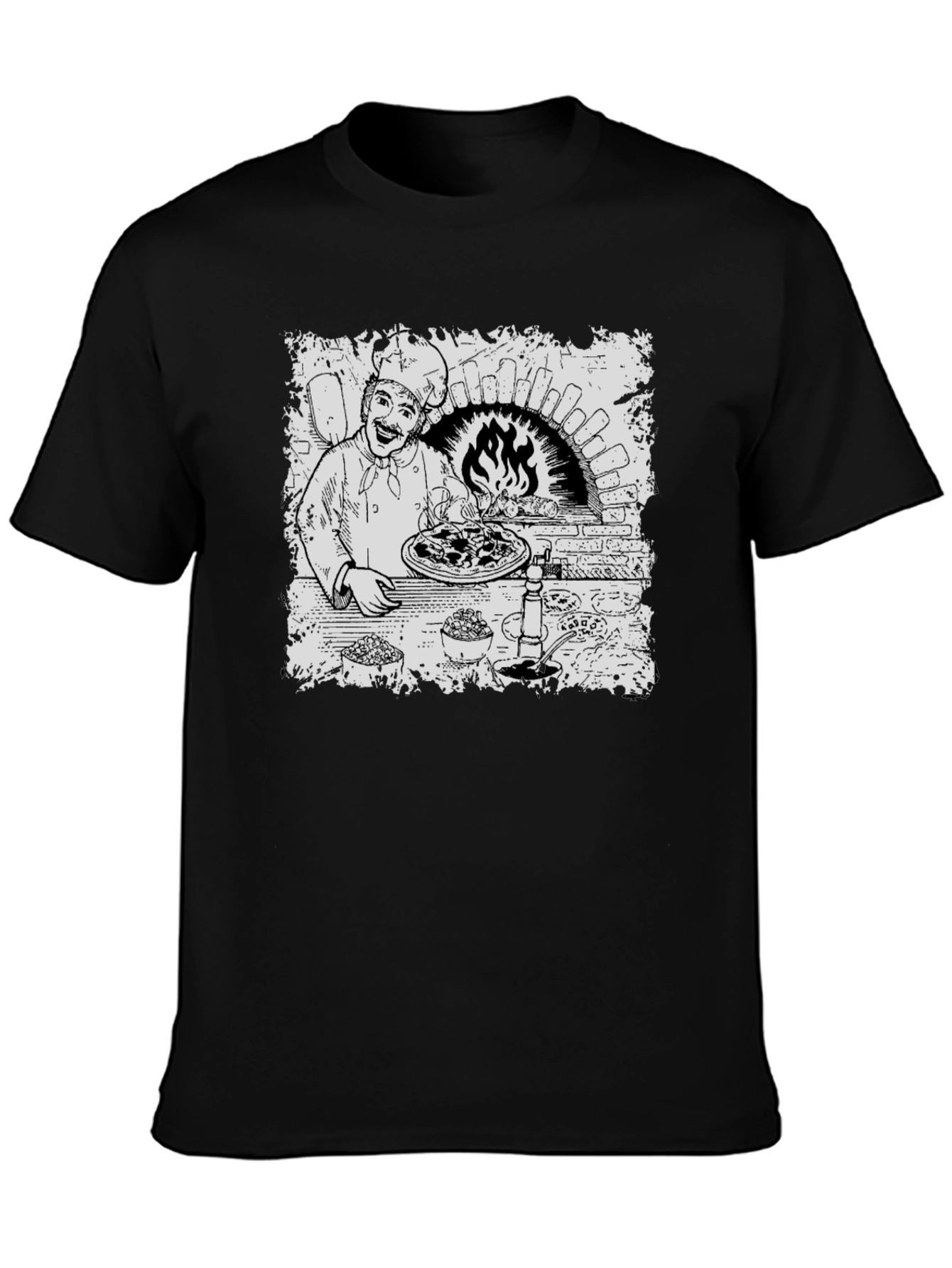 Chef Pizza Oven Graphic T-Shirt