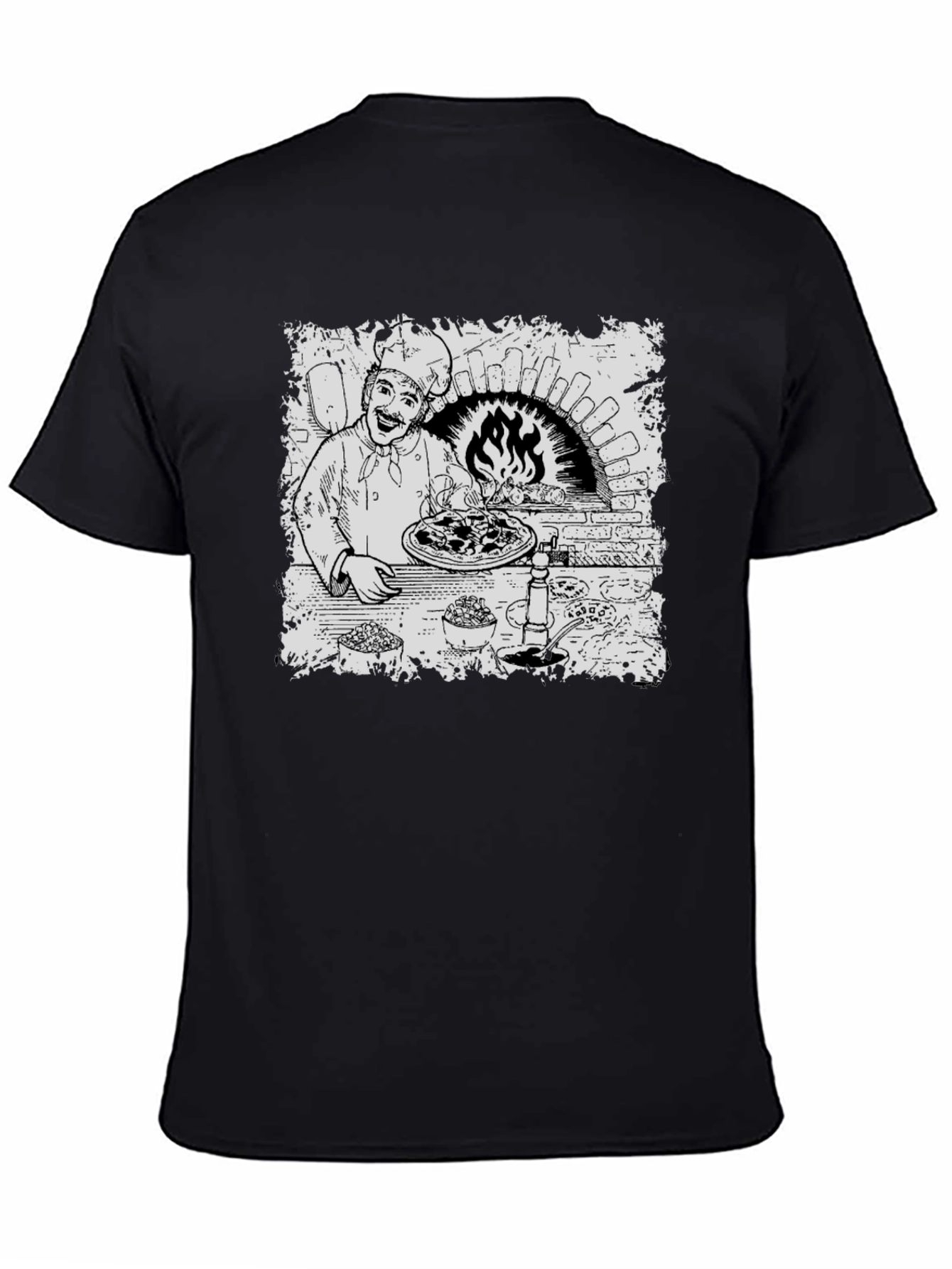 Chef Pizza Oven Graphic T-Shirt