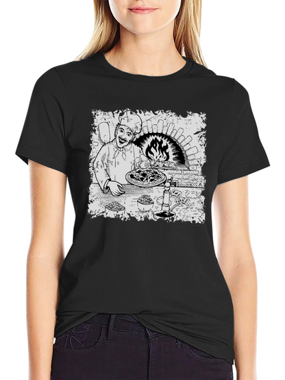 Chef Pizza Oven Graphic T-Shirt