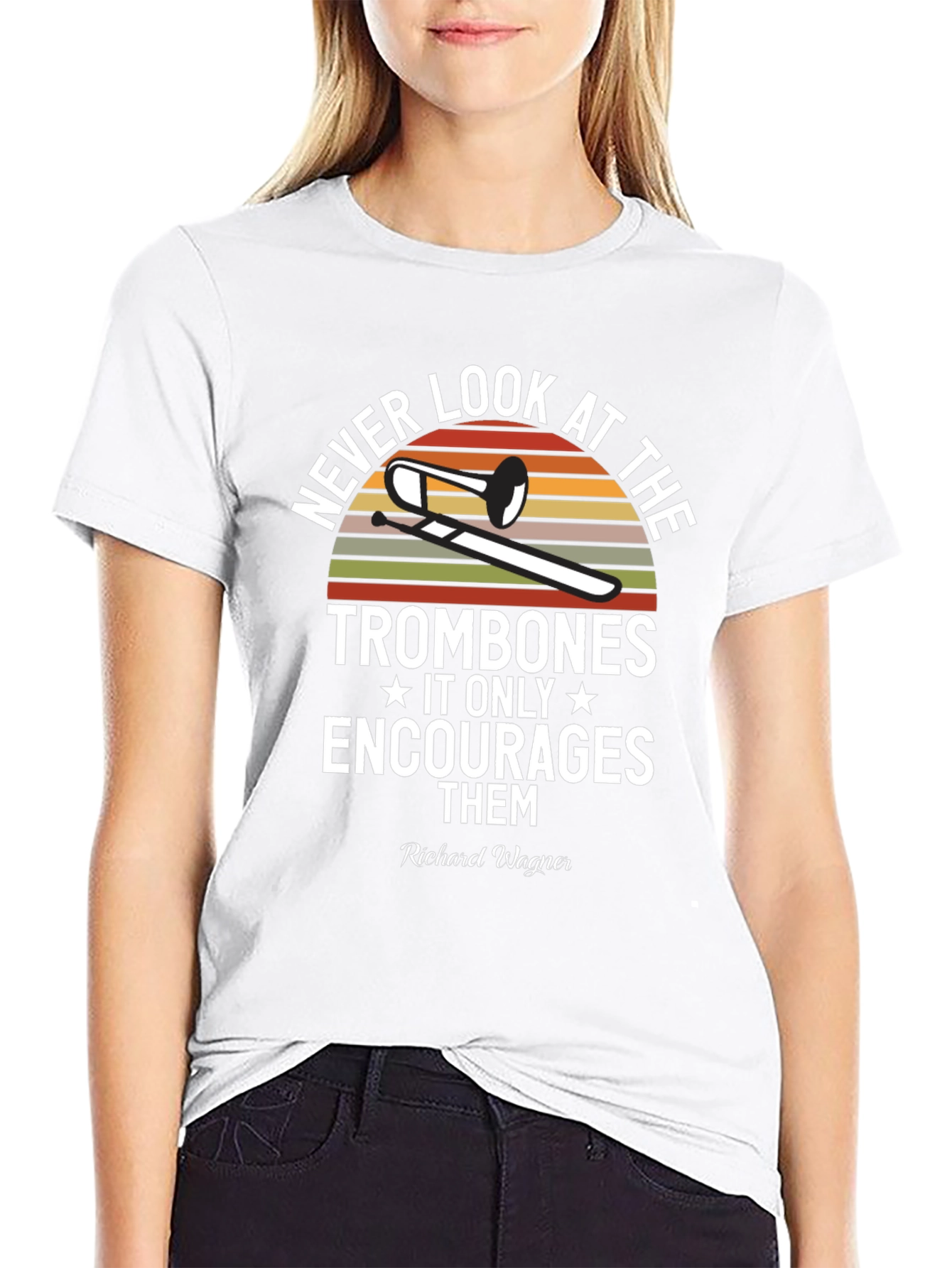 Never Look at the Trombones T-Shirt