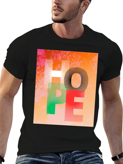 Hope Graphic Print Crew Neck T-Shirt
