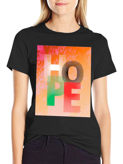 Hope Graphic Print Crew Neck T-Shirt