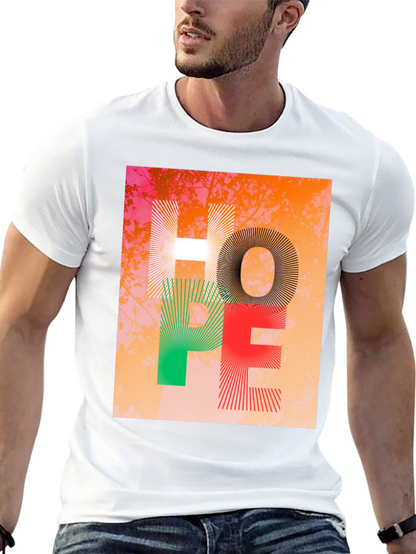 Hope Graphic Print Crew Neck T-Shirt