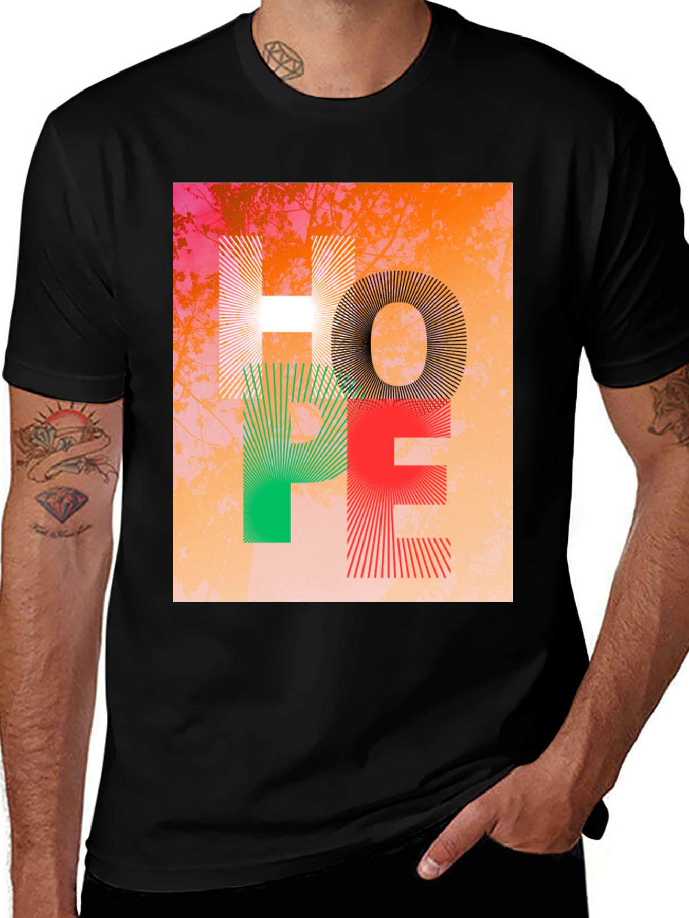 Hope Graphic Print Crew Neck T-Shirt
