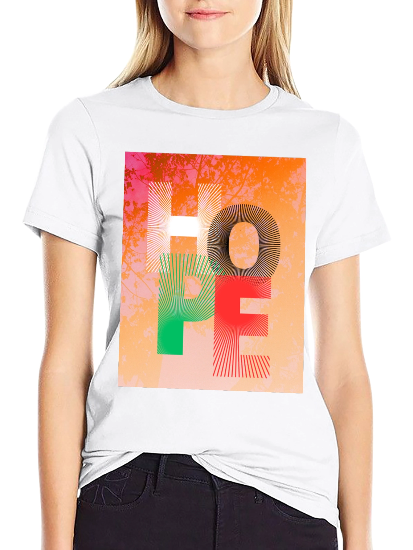 Hope Graphic Print Crew Neck T-Shirt